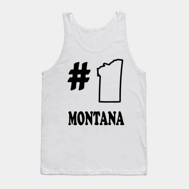 A funny map of Montana Tank Top by percivalrussell